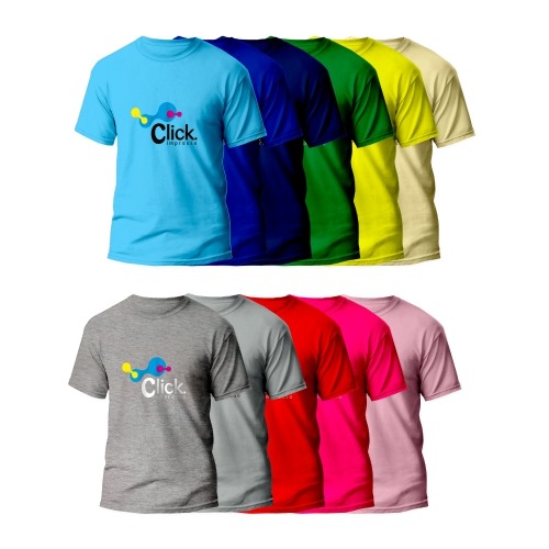 Camiseta Colorida Personalizada 100% Polyéster (ESCOLHA SUA COR)